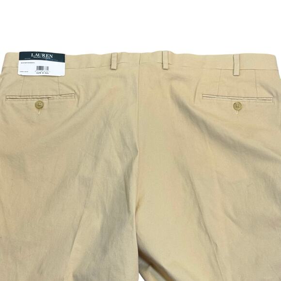 New LAUREN RALPH LAUREN Men’s Flat Front Chino Pant Sz 42 x 32 - Picture 10 of 13